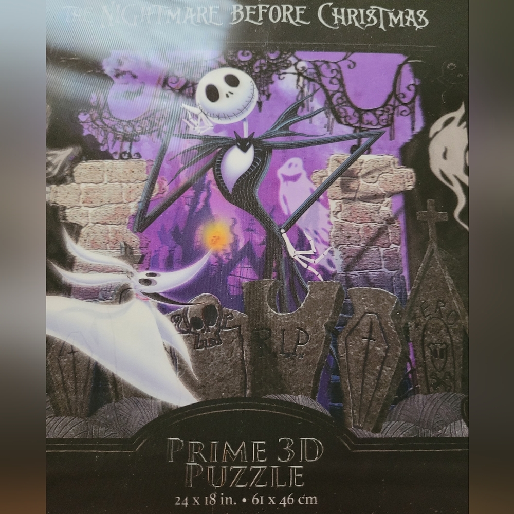 Disney Tim Burton's The Nightmare Before Christmas 3D puzzle,new - Picture 2 of 5